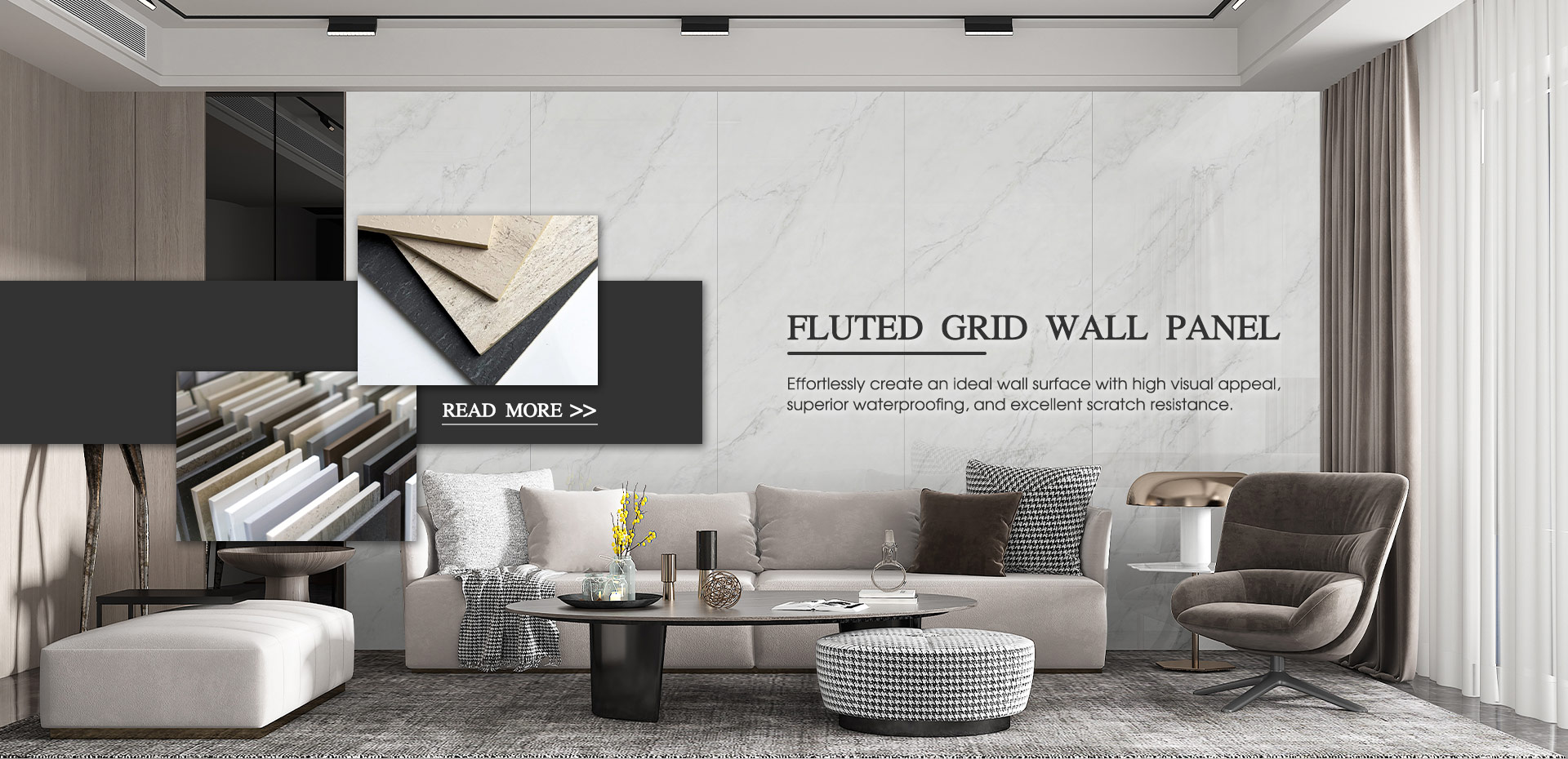 China Fluted Grid Wall Panel Factory
