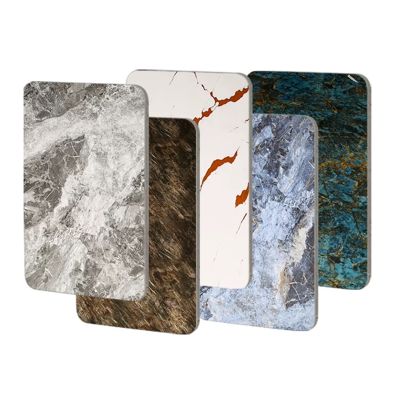 Marble Grain Carbon Crystal Wall Panel